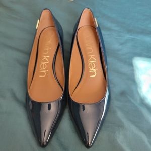 NWOT Calvin Klein Germina Navy Wedge size 11